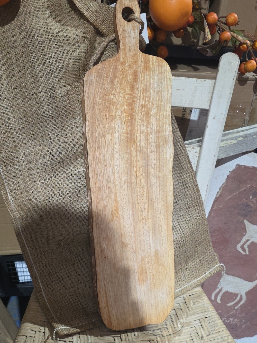 Anthropologie Natural Wood Serving & Cutting Board - Light Brown